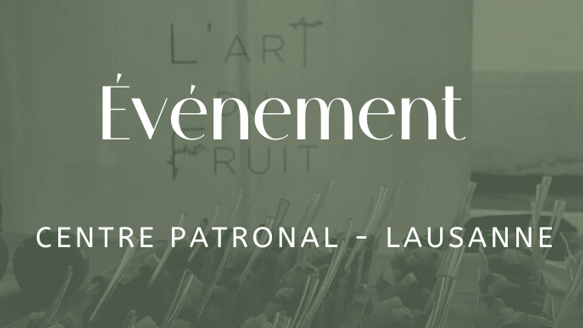 Évènement au centre patronal de Lausanne