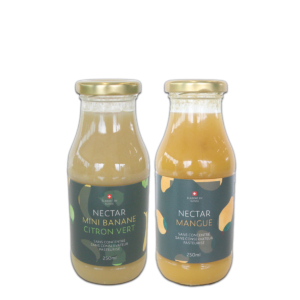 lot de deux bouteille de jus